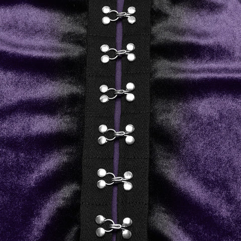 Goth Gradient Printed Velvet T-shirt