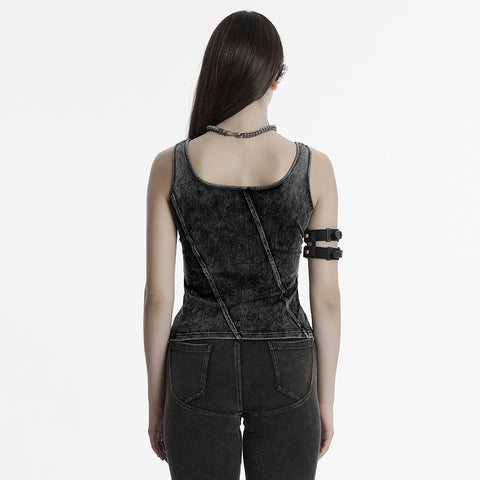 Apocalypse punk denim T-shirt