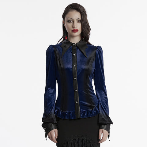 Goth gradient printed shirt