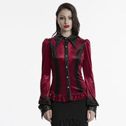 Goth gradient printed shirt