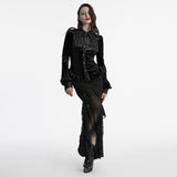 Goth gradient printed shirt