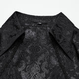 Goth lantern sleeve jacquard shirt