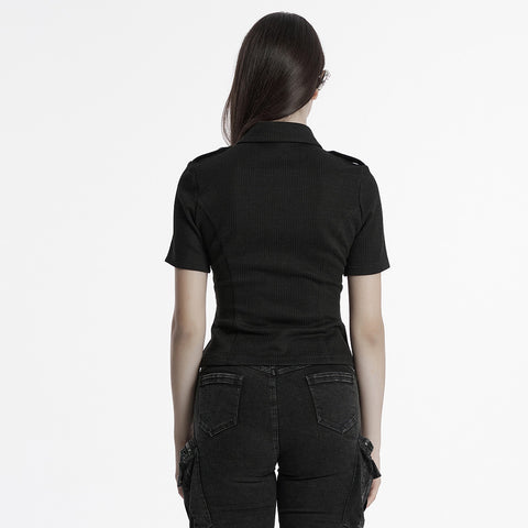 Punk military style shirt