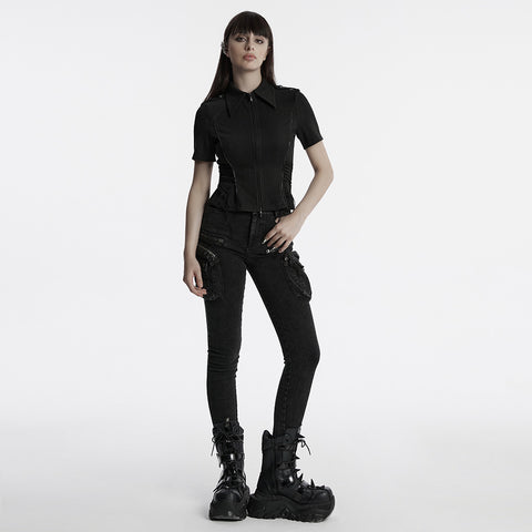Punk military style shirt