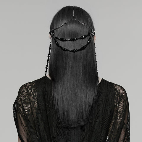Goth Cross Priest tassel headwear