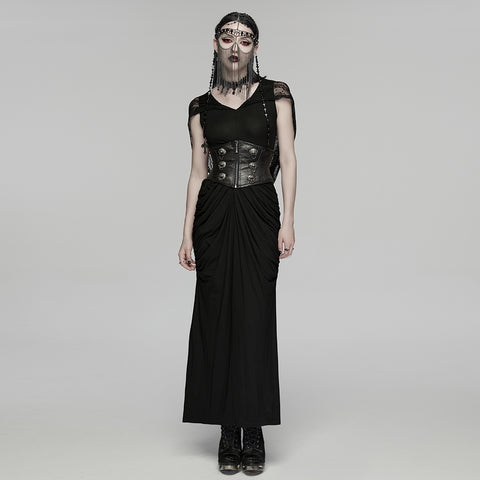 Goth Cross Priest tassel headwear