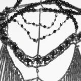 Goth Cross Priest tassel headwear