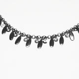 Punk metal blade waist chain
