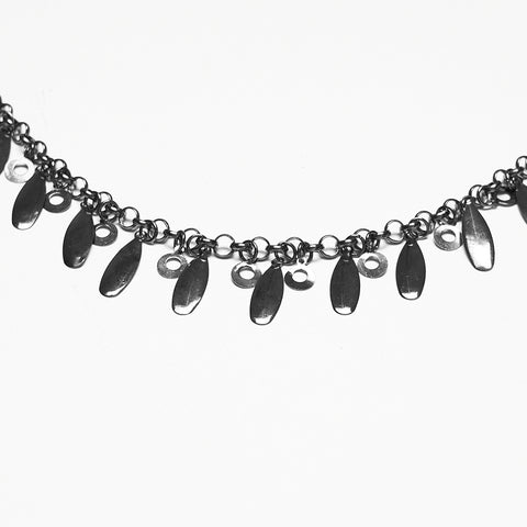Punk metal blade waist chain