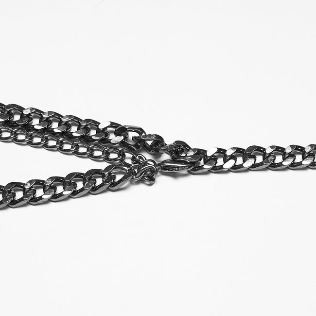 Punk metal blade waist chain