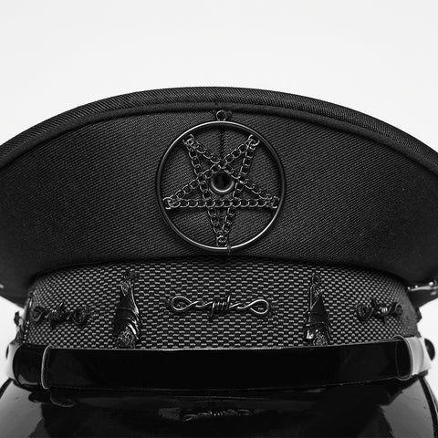 Punk Dark Military Hat