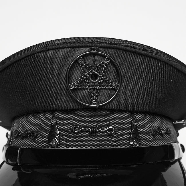 Punk Dark Military Hat
