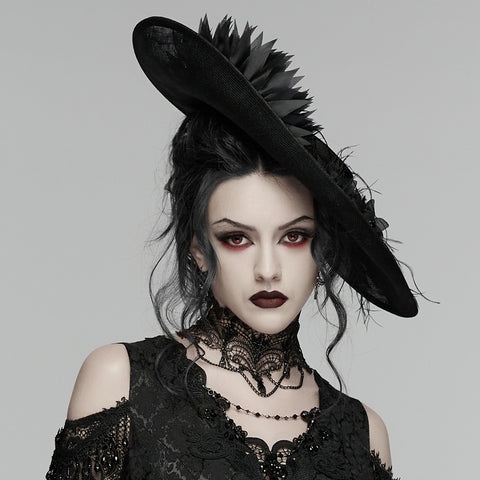 Goth retro tea party hat