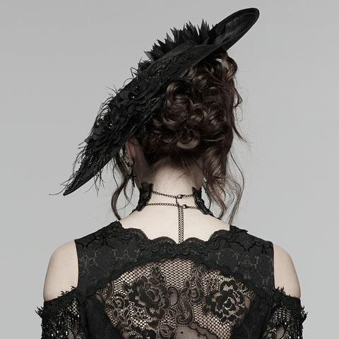 Goth retro tea party hat