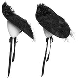 Goth retro tea party hat