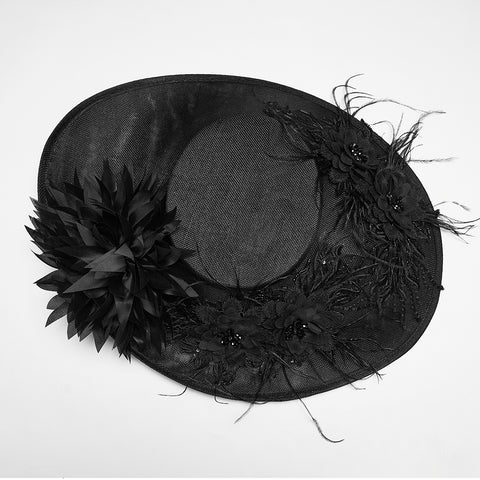 Goth retro tea party hat