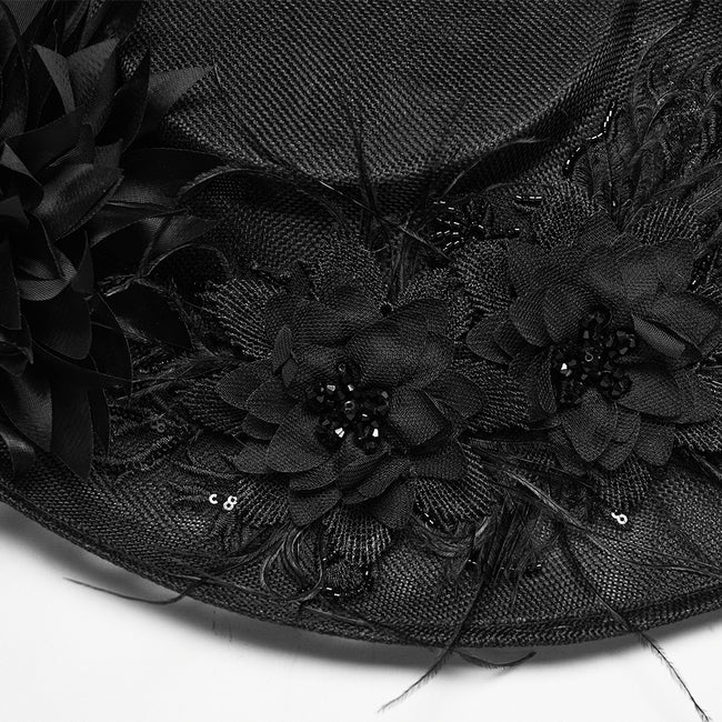 Goth retro tea party hat