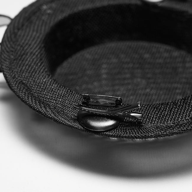 Goth Feather Ribbon format Hat