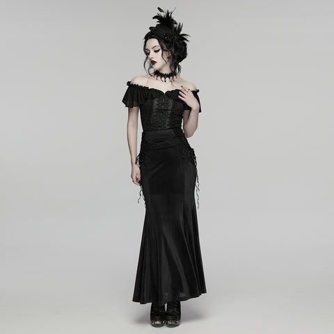 Goth Feather Ribbon format Hat