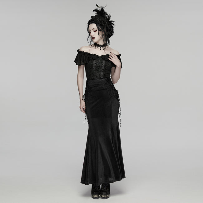 Goth Feather Ribbon format Hat