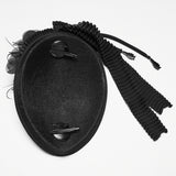 Goth Rose Ribbon Formal Hat