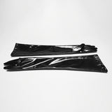 Punk patent leather gloves