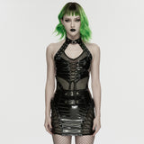Punk structured hollow vest