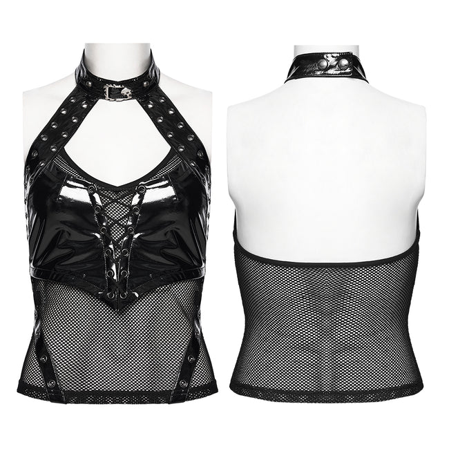 Punk structured hollow vest