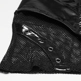 Punk structured hollow vest
