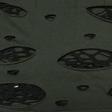 Punk printed tattered vest