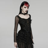Goth embroidery T-shirt