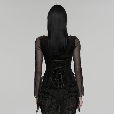Goth embroidery T-shirt