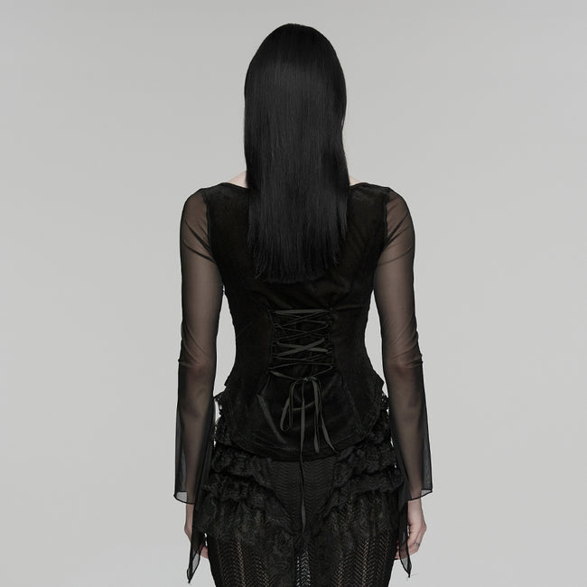 Goth embroidery T-shirt
