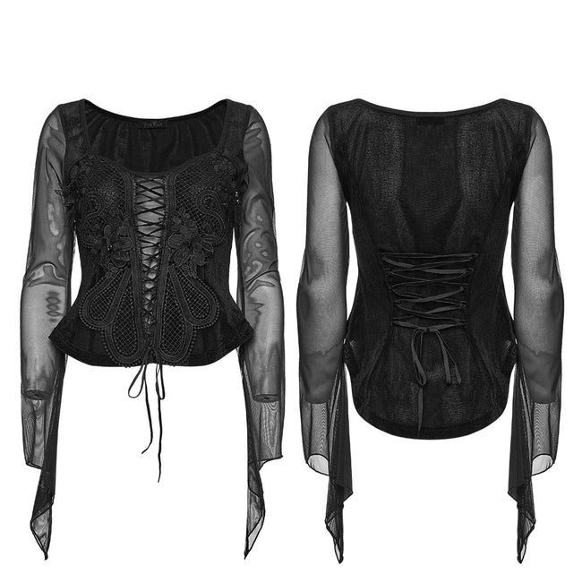 Goth embroidery T-shirt