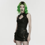 Punk hollow studed vest