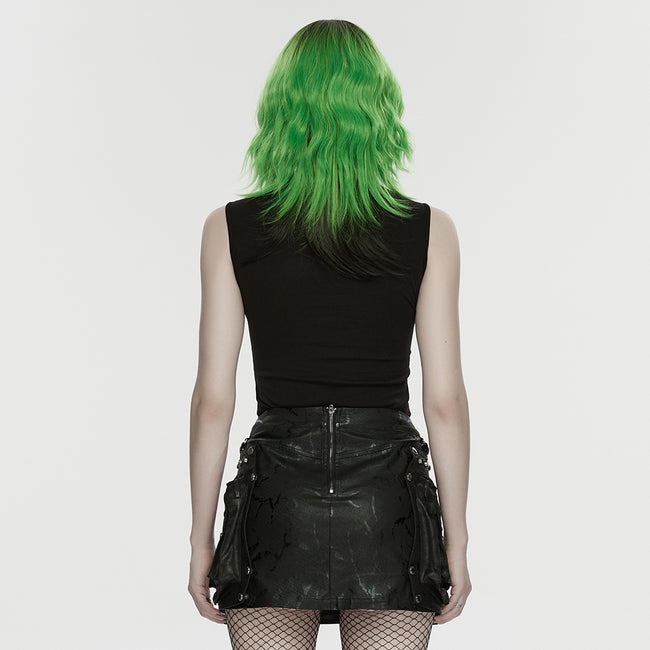 Punk hollow studed vest