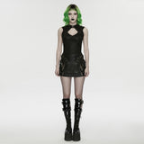 Punk hollow studed vest