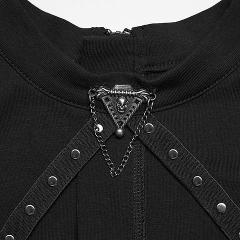 Punk hollow studed vest
