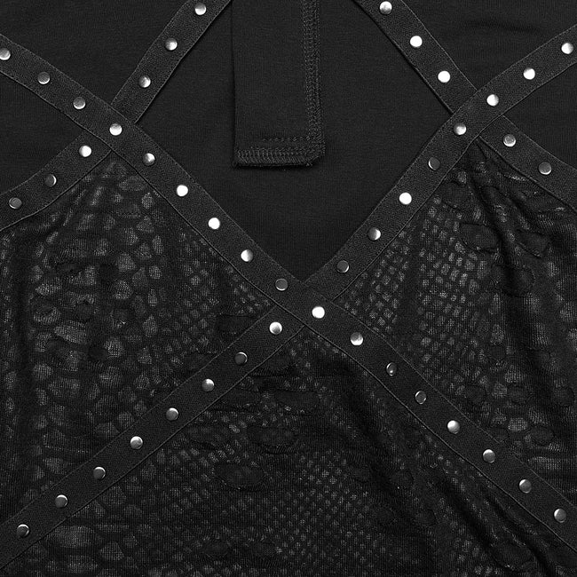 Punk hollow studed vest