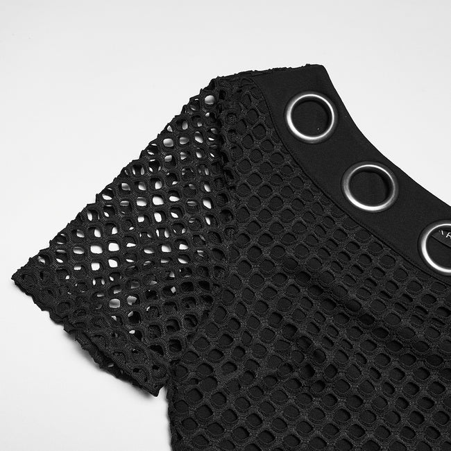 Punk Slant Shoulder T-shirt