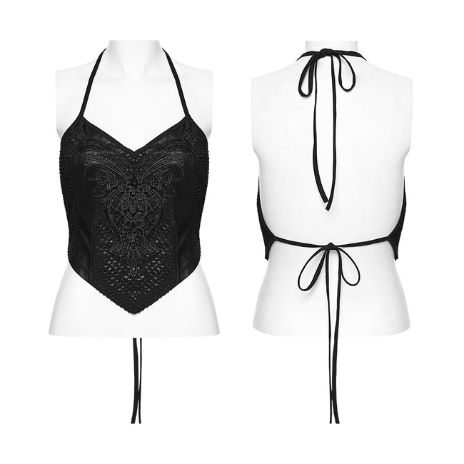 Gothic Lace and Mesh Camisole