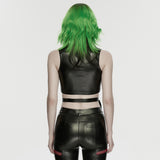 Cyberpunk leather top