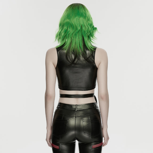 Cyberpunk leather top