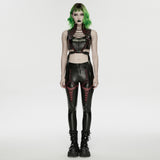 Cyberpunk leather top