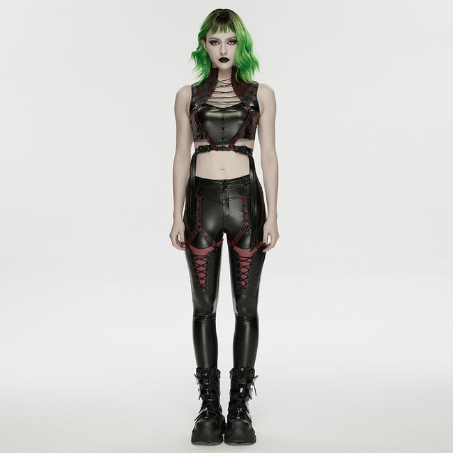 Cyberpunk leather top