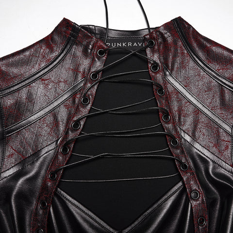 Cyberpunk leather top