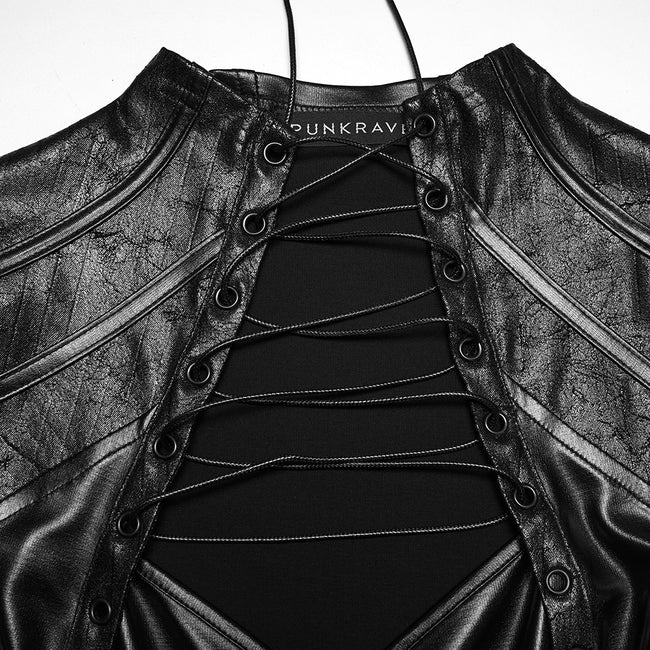 Cyberpunk leather top