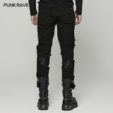 Punk Broken Hole Net Trousers