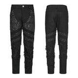 Goth distressed streetwear pants