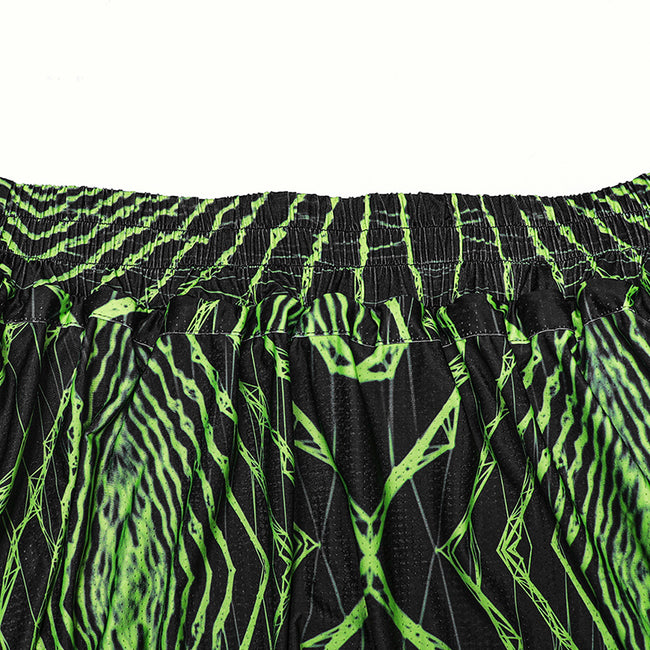 Cyber knit false two-piece trousers